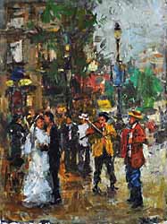 wedding paris oil painting impressionist impressionism